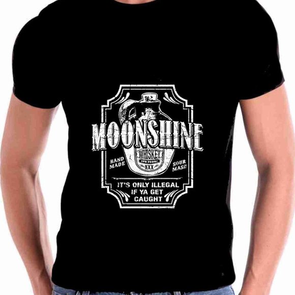 Moonshine Sour Mash Hand Made T shirt - Picture 1 of 1